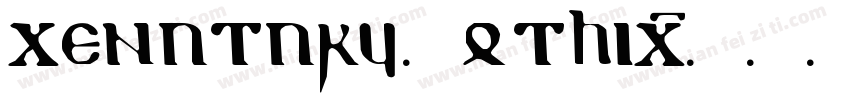 cenutury Gothic字体转换